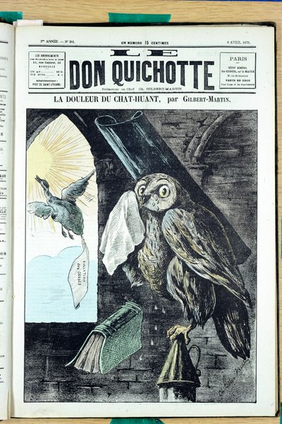 Cover von „Don Quixote“, Nummer 94, Satirisch in Farben von Charles Gilbert Martin
