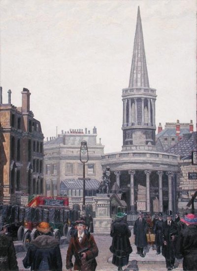 Die Kirche Aller Seelen, Langham Place, London von Charles Ginner
