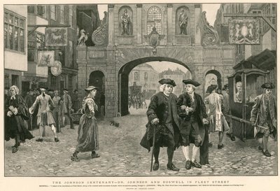 Das Johnson-Jubiläum: Dr. Johnson und Boswell in der Fleet Street von Charles Green