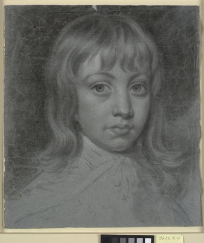 Porträt von Thomas Waller als Kind, frontal nach links von Charles Grignion d.Y.