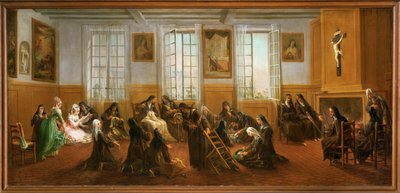 Die Karmelitinnen im Wärmesaal von Charles Guillot