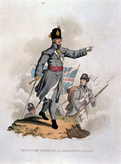 Infanterieoffizier in Marschordnung, aus 