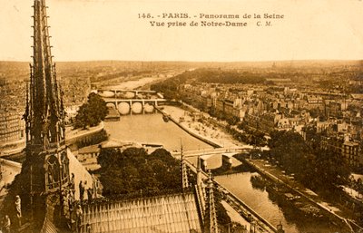 Postkarte/Seine von Notre Dame/Paris/Seine/Ile de France/Frankreich von Augustus Kollner