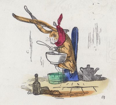 Kaninchen mit einer Erkältung von Charles Henry (after) Bennett