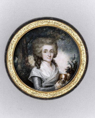 Schachtel mit Porträt einer Frau von Charles Hénard