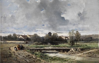 Ein Dorf in der Normandie von Charles Hoguet