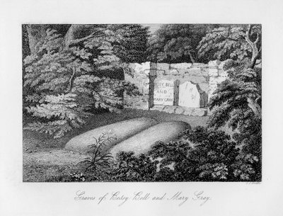 Grab von Bessy Bell und Mary Gray, nahe Perth, 1840 von Charles J. Smith