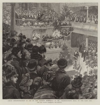 Große Demonstration zur Unterstützung der Londoner Krankenhäuser in Mr. Charrington