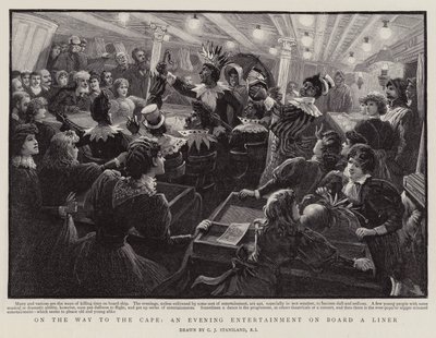 Auf dem Weg zum Kap, eine Abendunterhaltung an Bord eines Liners von Charles J. Staniland