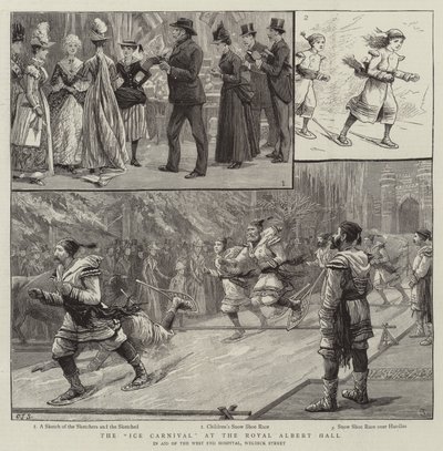 Das Eiskarneval in der Royal Albert Hall von Charles J. Staniland