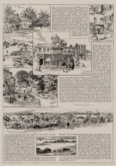Nach Portsmouth mit Nicholas Nickleby und Smike von Charles J. Staniland