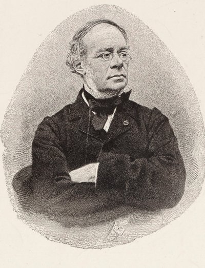 Porträt des Komponisten Jacques Fromental Halévy 1799-1862 von Charles Jeremie Fuhr
