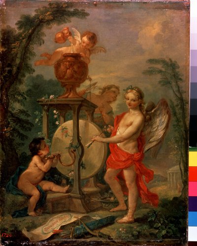 Amor schärft einen Pfeil von Charles Joseph Natoire