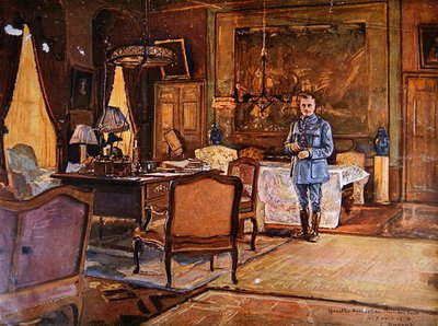 Marschall Ferdinand Foch in seinem Hauptquartier, 7. September 1918, Paris von Charles Jules Duvent