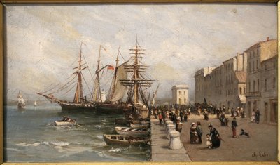 Der Quai Saint Pierre und das Zollgebäude in Cannes von Charles Labor