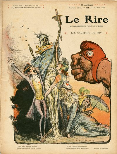 Cover von „Das Lachen“, Nummer 321, Satirisch in Farben von Charles Leandre