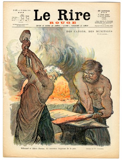 Cover von „The Red Laughter“, Nummer 37, Satire in Farben von Charles Leandre