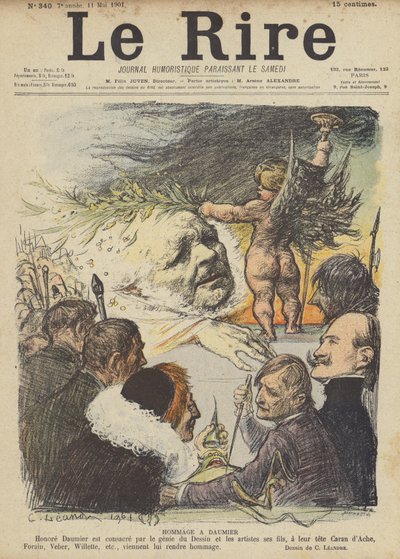 Hommage an Honore Daumier, Illustration für Le Rire von Charles Leandre