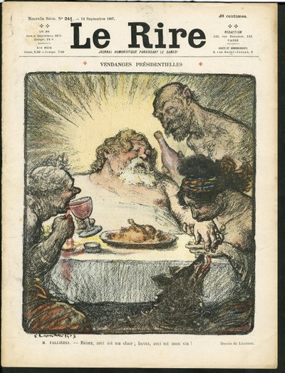 Illustration von Charles Leandre (1862-1934) für das Cover von Le Rire von Charles Leandre