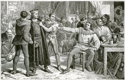Lord Saye und Sele vor Jack Cade gebracht, 1896 von Charles Lucy