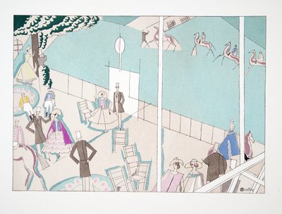 Les Courses, aus Sports & Divertissements, veröffentlicht 1914 von Charles Martin