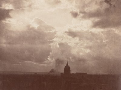 Wolkenstudie über dem Pantheon, Paris, 1856 von Charles Marville