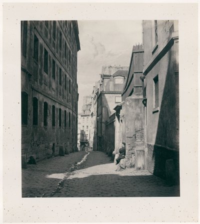 Rue Chartière (Sackgasse Chartière) von der Rue de Reims von Charles Marville