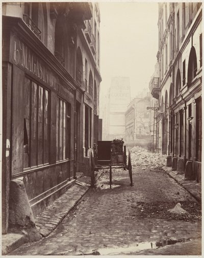 Rue Estienne, von der Rue Boucher von Charles Marville
