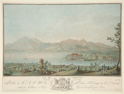 Ansicht von Schadau am Thunersee (nach Clement) von Charles Melchior Descourtis