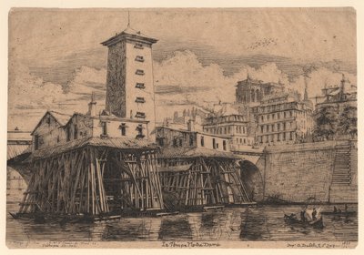 Die Pumpe Notre-Dame von Charles Meryon