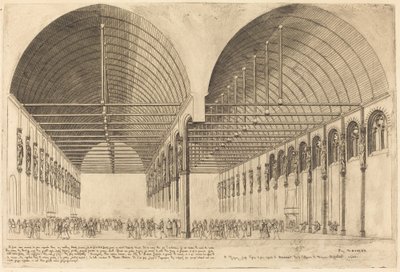 Die Wandelhalle im alten Justizpalast, Paris von Charles Meryon