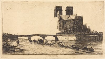 Die Apsis von Notre-Dame de Paris von Charles Meryon