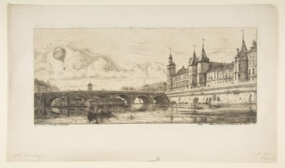 Pont-au-change, Paris von Charles Meryon