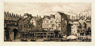 Pforte der Stadt gegen Ende des XVII. Jahrhunderts, Paris von Charles Meryon