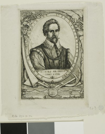 Porträt von René de Laudonnière Sablais (de Burdigale) von Charles Meryon