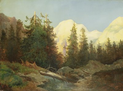 Sonnenuntergang in Südtirol von Charles Morel