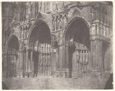 Portal an der Südseite der Kathedrale von Chartres von Charles Nègre