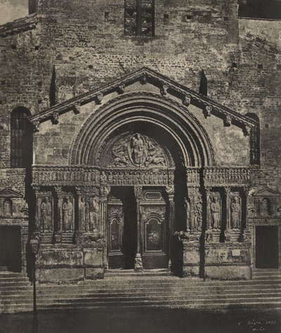 [Portal von Saint-Trophime in Arles] von Charles Nègre