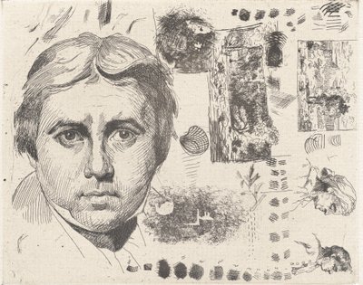 Porträt von Ingres, 1844, gedruckt 1982 von Charles Nègre