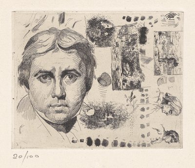 Porträt von Jean Auguste Dominique Ingres von Charles Nègre