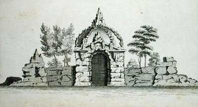 Eine Grotte, aus 