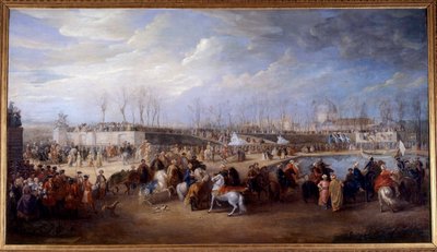 Empfang von Mehemet Effendi, türkischer Botschafter beim großen Sultan Achmet, durch König Ludwig XV. am 21. März 1721 in den Tuilerien. Gemälde von Charles Parrocel von Charles Parrocel