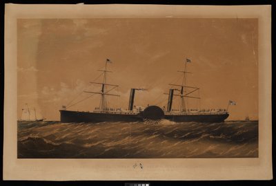 Atlantic Royal Mail Steam Navgn. Co. Dampfer Adriatic von Charles Parsons