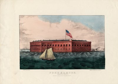 Fort Sumter: Charleston Harbor, S.C., veröffentlicht von Currier und Ives, ca. 1861 von Charles Parsons