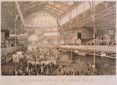 Das Innere des New York Crystal Palace, veröffentlicht von Endicott & Co., New York, 1855 von Charles Parsons