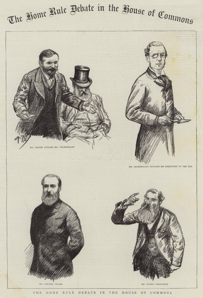 Die Home-Rule-Debatte im Unterhaus von Charles Paul Renouard