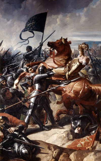 Schlacht von Castillon, 17. Juli 1453, 1838 von Charles Philippe Lariviere
