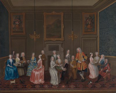 Teegesellschaft im Haus von Lord Harrington, St. James