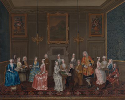 Teegesellschaft im Haus von Lord Harrington, St. James