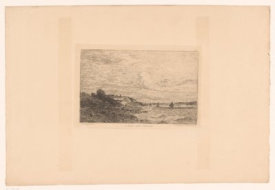 Blick auf die Seine bei Honfleur von Charles Pierre Daubigny
